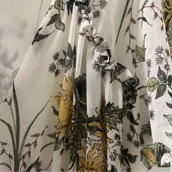 NWOT MAX STUDIO Floral Layered Dress Elastic Waist Womens Size Large - Picture 6 of 11